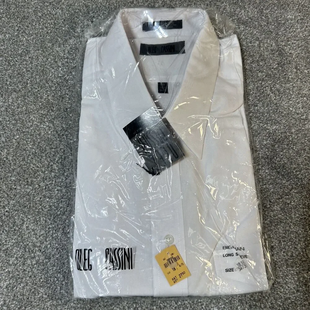 LOT - 3 Dress Shirts 18.5 Neck Oleg Cassini Pierre Cardin 34/35 Brigadier 36/37 - Picture 6 of 11